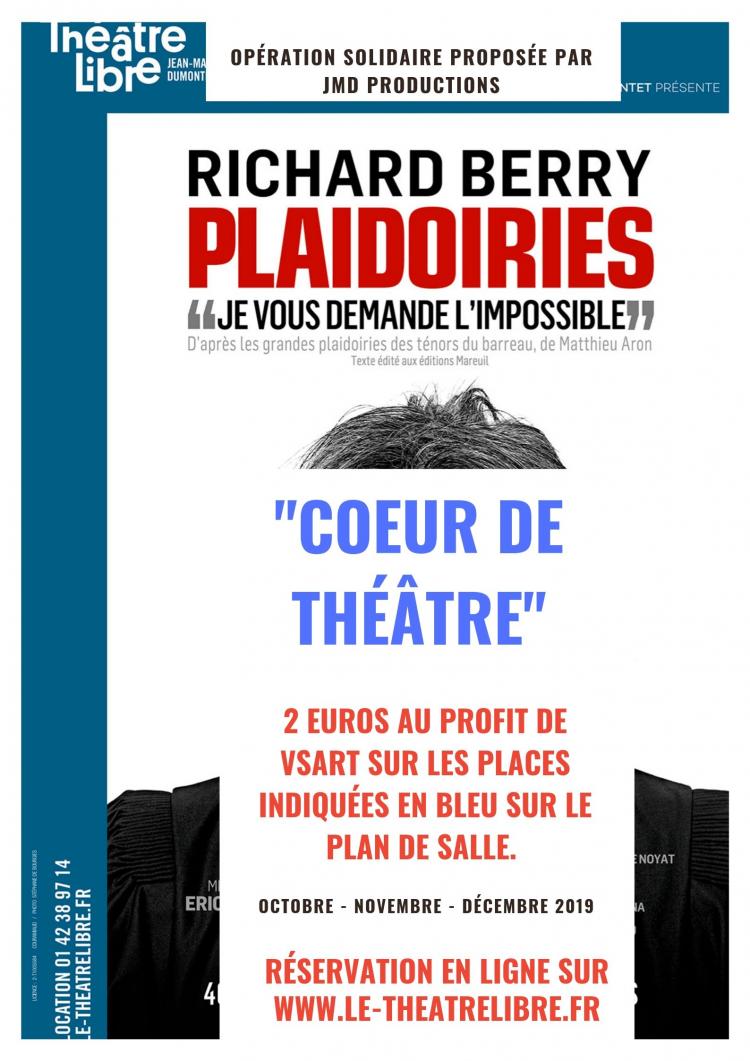 JMD Production soutient VSArt dans le cadre de son opération "Coeur de théâtre"