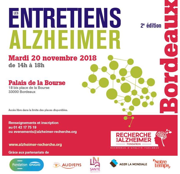  SAVE THE DATE : Entretiens Alzheimer Bordeaux ◄