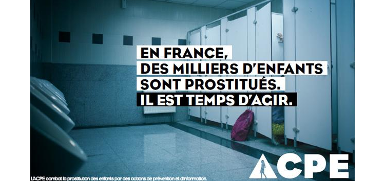 La campagne choc  de l'ACPE contre la prostitution des mineurs 