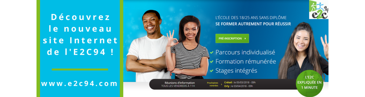 Un nouveau site Internet pour l'Ecole de la 2e Chance du Val-de-Marne