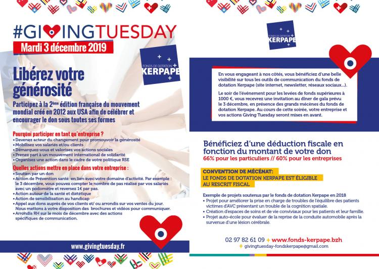 Le fonds de dotation Kerpape se prépare au GivingTuesday France le 3 décembre 