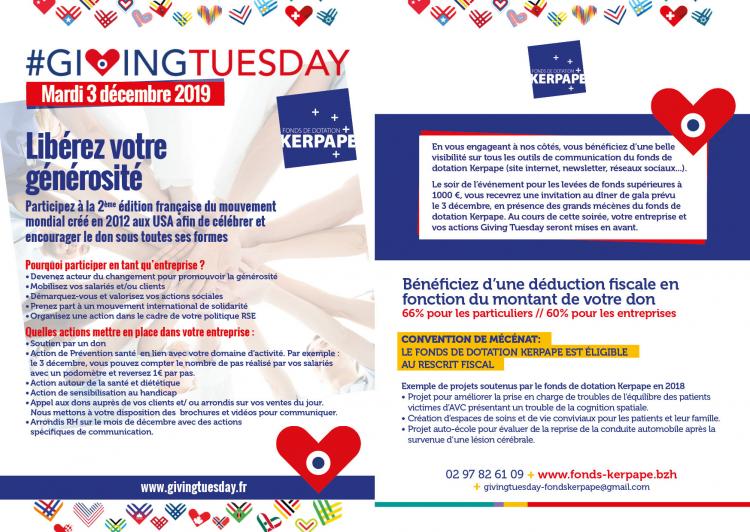 Le fonds de dotation Kerpape se prépare au GivingTuesday France le 3 décembre