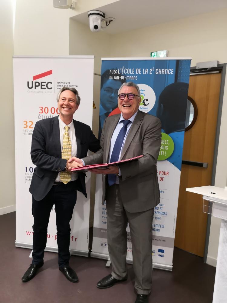 L'E2C94 et l’Université Paris Est Créteil renouvellent leur partenariat