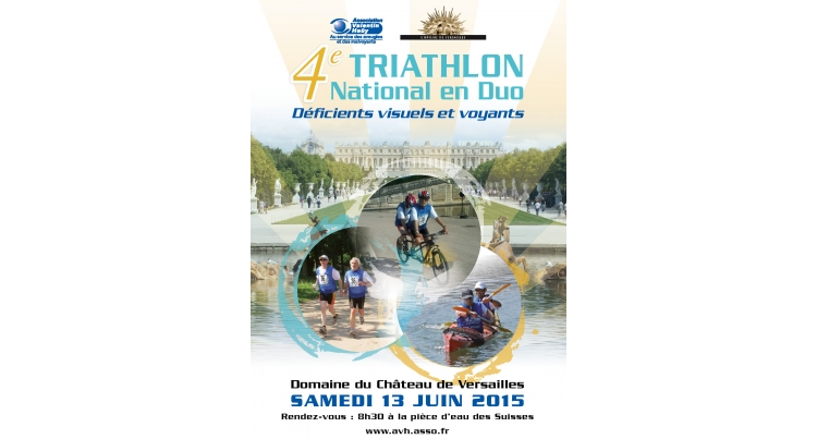 Un triathlon pour les non-voyants dans le Château de Versailles