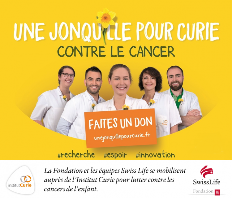 "Une Jonquille pour Curie" : Swiss Life s'engage contre les cancers de l'enfant