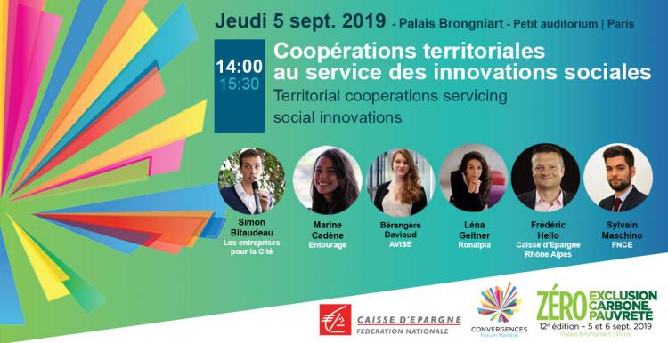 Innovation sociale I Les Caisses d'Epargne présentes au 12e Forum Convergences 