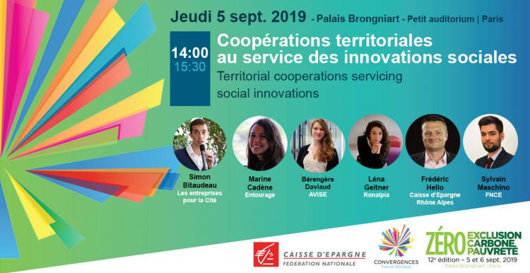 Innovation sociale I Les Caisses d'Epargne présentes au 12e Forum Convergences