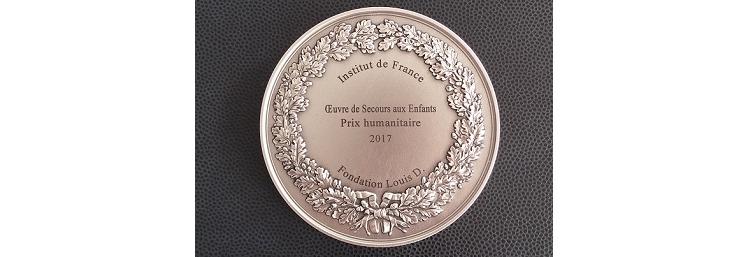 L’OSE a reçu le 7 juin le Grand Prix humanitaire de l’Institut de France