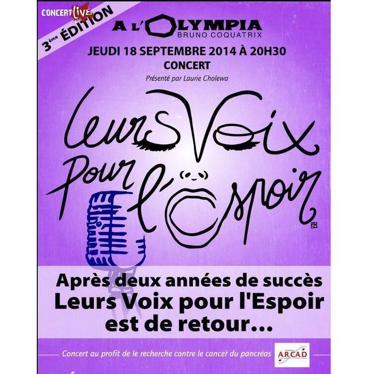 Concert caritatif à l'Olympia