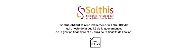Solthis obtient le renouvellement du Label IDEAS