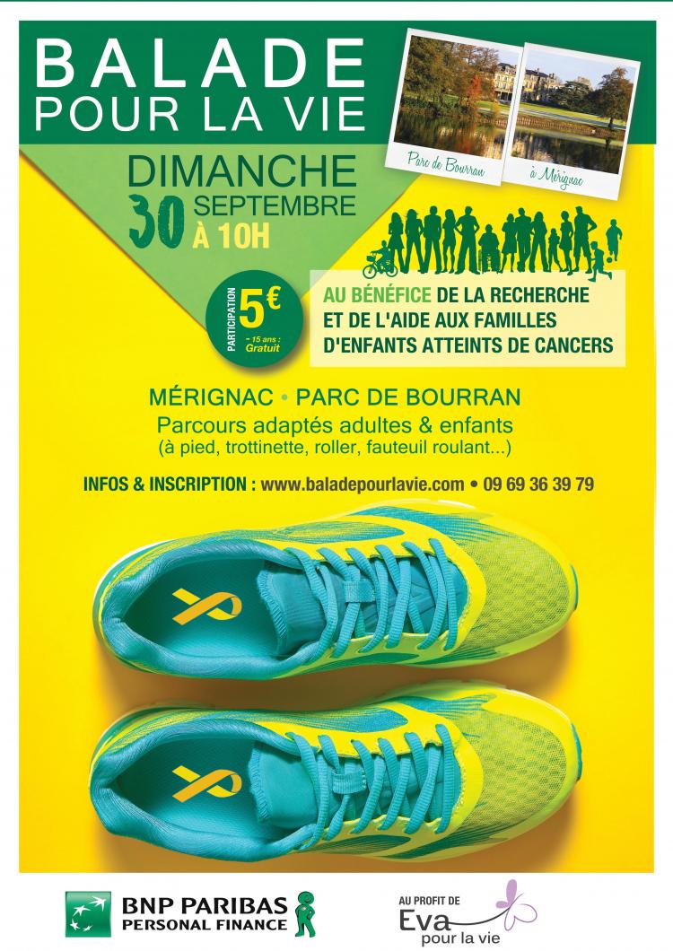 Balade pour la vie, pour lutter contre les cancers pédiatriques (Mérignac)