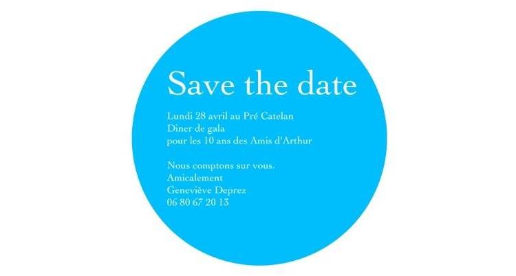 [Save the date] Diner de Gala Les Amis d'Arthur