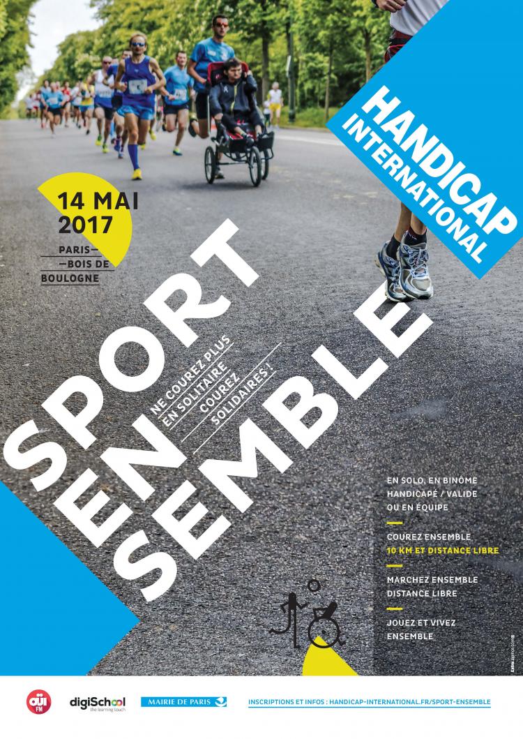 Sport Ensemble : ne courez plus solitaire, courez solidaires le 14 mai 2017 !