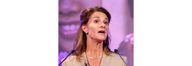 La philanthrope Melinda Gates à Paris