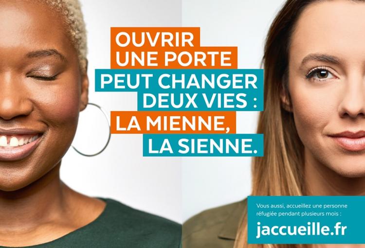 [EN IMAGES] #jaccueille encourage à ouvrir sa porte aux personnes réfugiées
