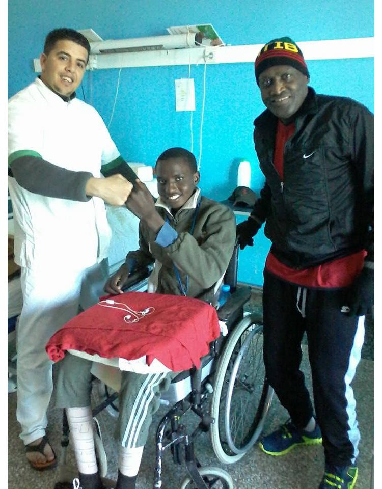 Réadaptation d'Issa Moussa, jeune tétraplégique de 17 ans