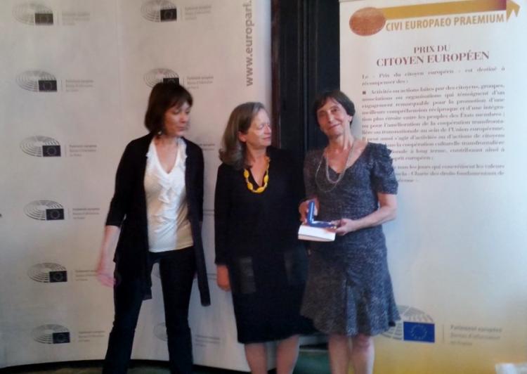 Citoyennes pour l'Europe, lauréate du prix du citoyen européen 2016