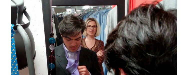 Collecte de vêtements au profit de La Cravate Solidaire chez Société Générale
