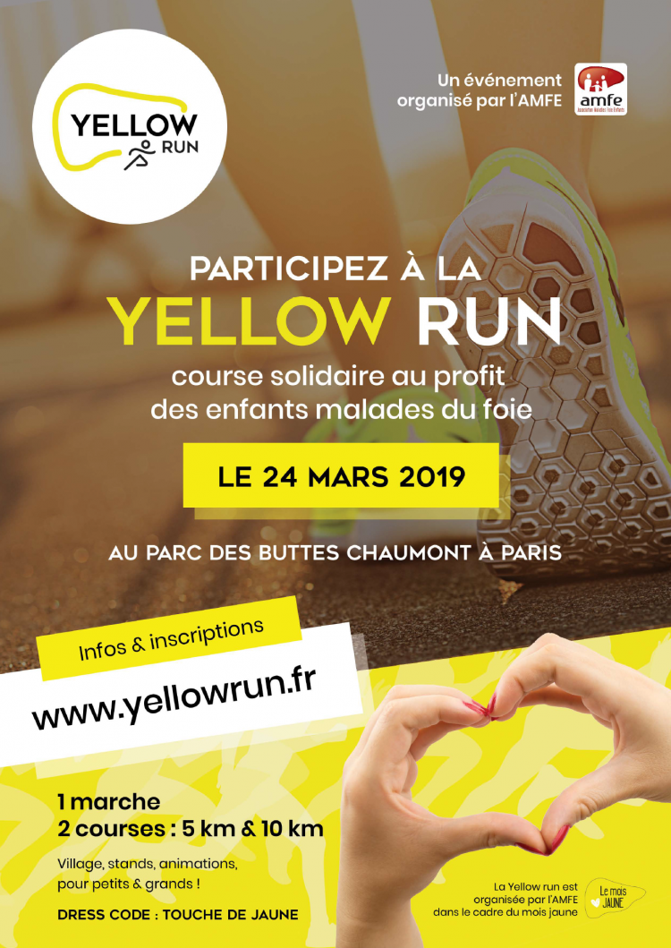 Yellow Run, la course solidaire des enfants malades du foie organisée par l'AMFE