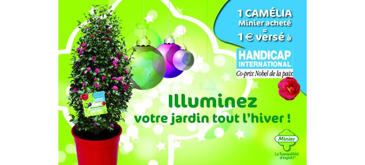 Handicap International : Minier fait fleurir la solidarité pour les fêtes !