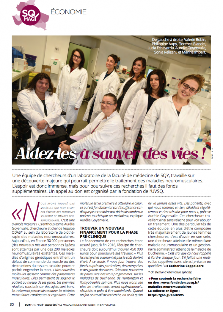 Aidez-les à sauver des vies !
