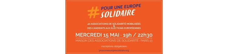 Soirée #PourUneEuropeSolidaire le 15 mai 2019