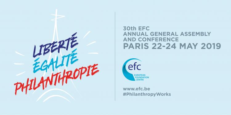 Conférence annuelle de l’European Foundation Centre (EFC) à Paris - 22 au 24 mai