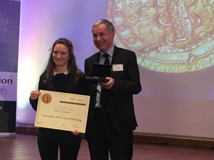 Le Prix Galien pour MICI Connect, l'appli créée par l'afa Crohn RCH !