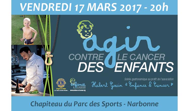 Soirée gastronomique au profit de l'association "Enfance & Cancer" !