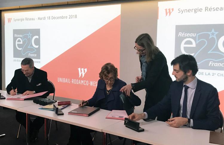 10 ans de partenariat entre URW et Réseau E2C France pour l'insertion des jeunes