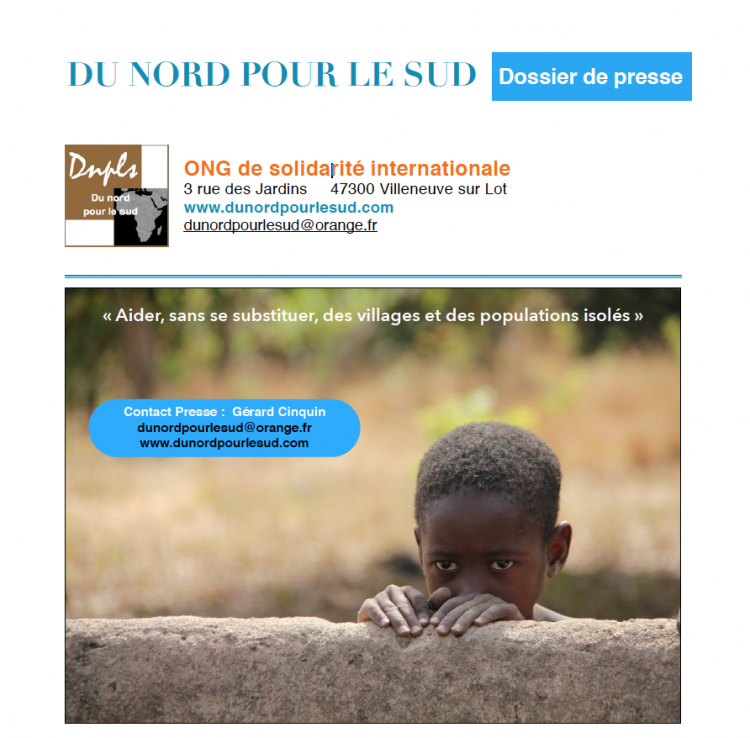 Dossier de presse DU NORD POUR LE SUD