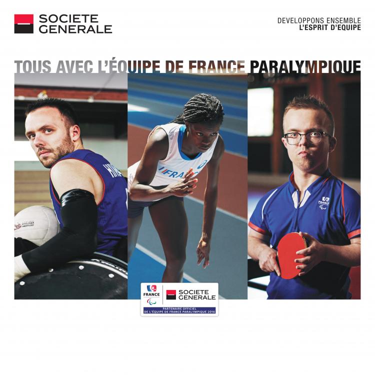 #AuPlusPrès de l’équipe de France paralympique avec Société Générale
