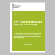 Synthèse des mesures en faveur des structures de l'ESS - Secrétariat d'État chargé de l'Économie sociale, solidaire et responsable