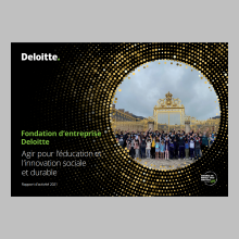 Rapport d'activité 2021 de la Fondation Deloitte