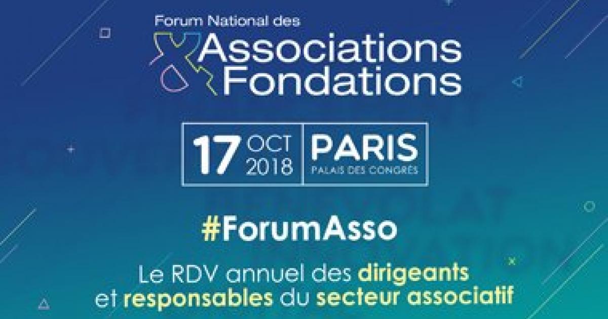 Venez nous rencontrer au Forum National des Associations et Fondations ...