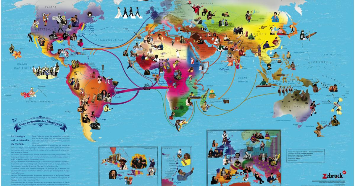 Carte du monde interactive parlante