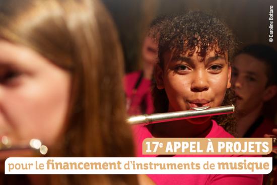 17e Appel à projets pour le financement d'instruments de musique