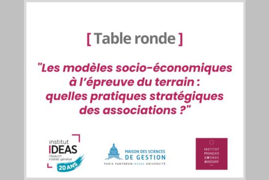 Table ronde Programme de recherche de l'Institut IDEAS