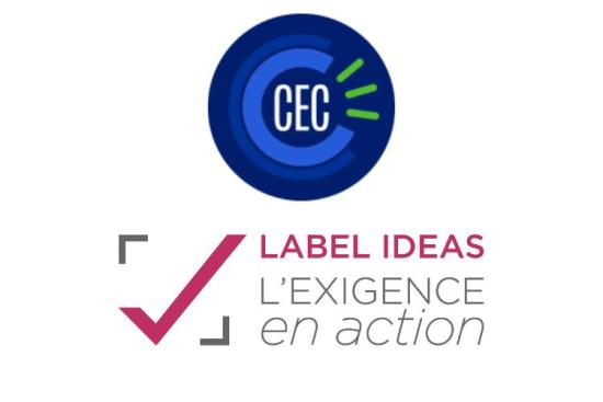 Label IDEAS pour la CEC (Convention des Entreprises pour le Climat) 