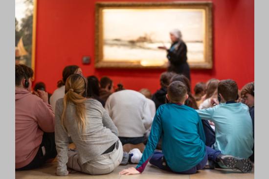 Classes Culture : 385 collégiens et lycéens découvrent le Musée d'Orsay. Crédit Photo : Musée d'Orsay 