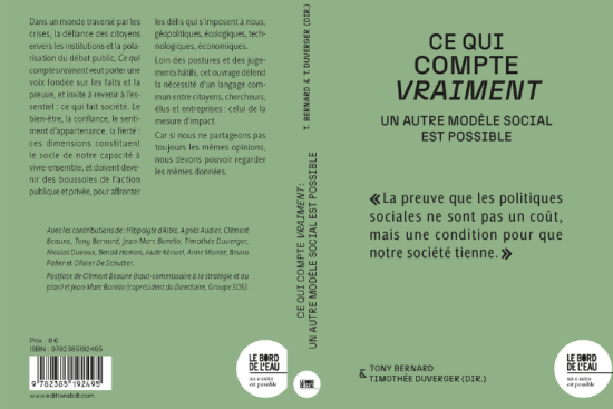 L'ouvrage, coordonné par Tony Bernard et Timothée Duverger, sera présenté dans le cadre du Sommet de la mesure d'impact le 13 avril et disponible en librairie le 3 avril. Crédit : Le Bord de l'eau.