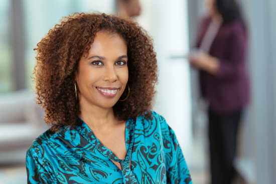 Elizabeth Tchoungui est directrice exécutive du Groupe Orange en charge de la RSE. Crédit : Orange.