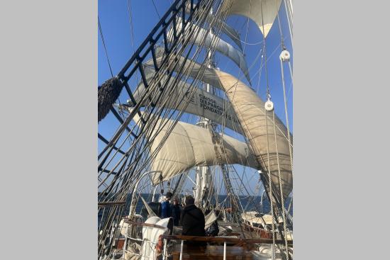 Voilages du voilier Belem