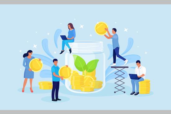 L'épargne solidaire sert à des investissements dans l'économie sociale et solidaire et, grâce à des produits dits de partage, à des dons. Crédit : iStock.