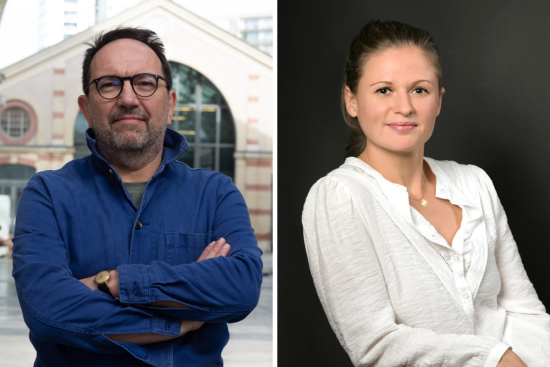 Boris Martin, rédacteur en chef de la revue Alternatives Humanitaires, et Maëlle L’Homme, chargée de recherche chez Médecins Sans Frontières. Suisse. 