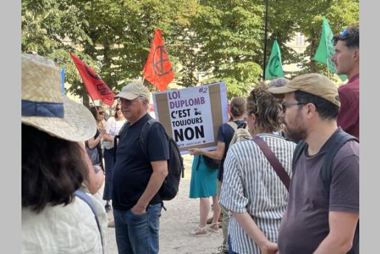 Une contestation contre la loi, le 20 juillet  à Paris. Crédit : Camille Dorival.