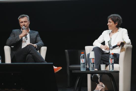 Benjamin Blavier, le délégué général du Centre français des fonds et fondations (CFF) avec Marion Lelouvier, sa présidente. Crédit : CFF.