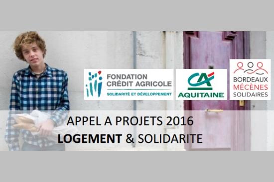 Lancement de l'Appel à Projets LOGEMENT & SOLIDARITE