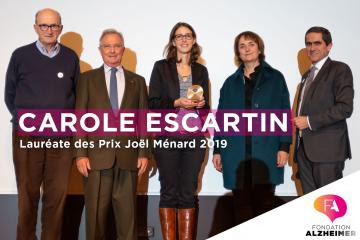 Carole Escartin, lauréate des Prix Joël Ménard 2019 de la Fondation Alzheimer en recherche fondamentale