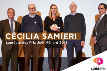 Cécilia Samieri, lauréate des Prix Joël Ménard 2019 de la Fondation Alzheimer, en recherche clinique et translationnelle